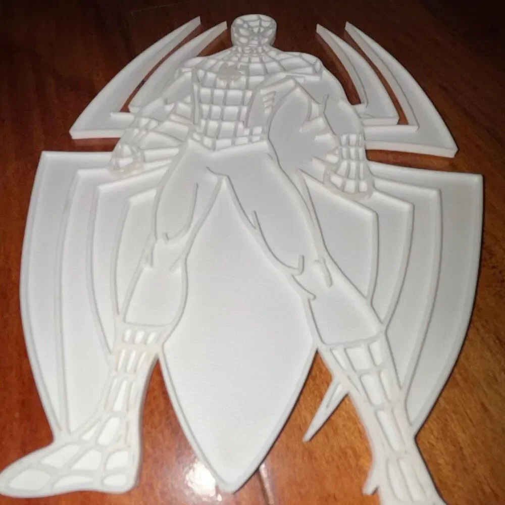 10-Inch 3D Superhero Coloring Toy – Spider-Inspired Wall Art / DIY Paintable 3pk